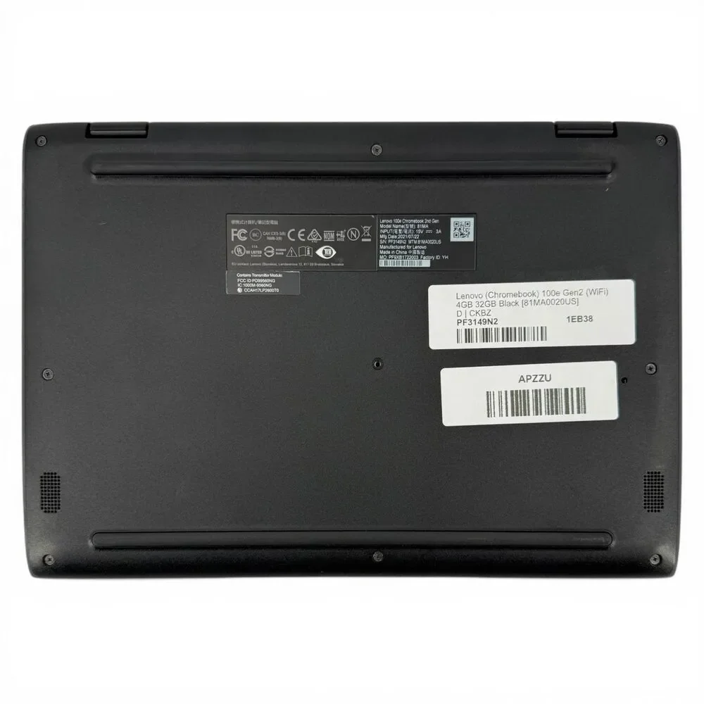 Lenovo Chromebook 100e Gen 2 WIFI 4GB RAM 32GB HD Black [81MA0020US]